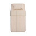 Bézs egyszemélyes bio pamut gyerek ágyneműhuzat lepedővel 150x220 cm Indani – Kave Home