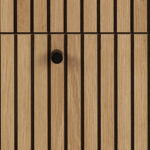 Natúr színű komód tölgyfa dekorral 81x80x40 cm Albany  – Actona-image-4