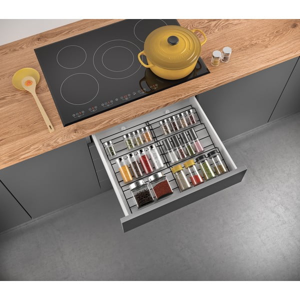 Rozsdamentes acél fűszertartó állvány Lava – Metaltex-image-4