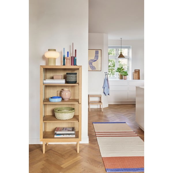 Natúr színű tölgyfa tálalószekrény 60x130 cm Kaiser – Hübsch-image-1