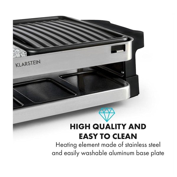 Sirloin elektromos grill raclette-hez - Klarstein-image-4