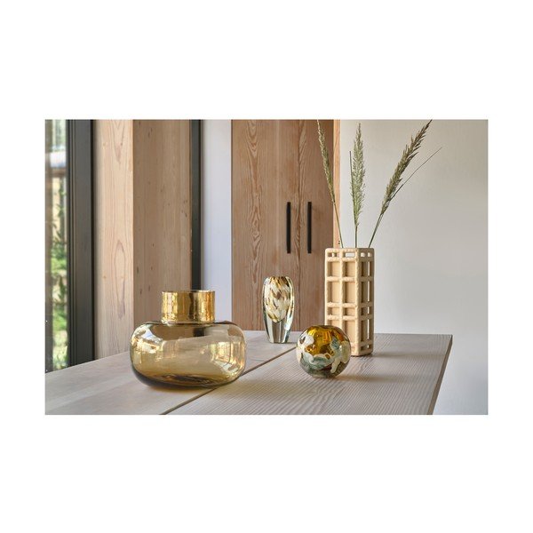 Narancssárga üveg kézzel készített váza (magasság 21 cm) Otea – Villa Collection-image-3