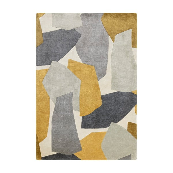Okkersárga-szürke kézi szövésű szőnyeg újrahasznosított szálakból 200x290 cm Romy – Asiatic Carpets