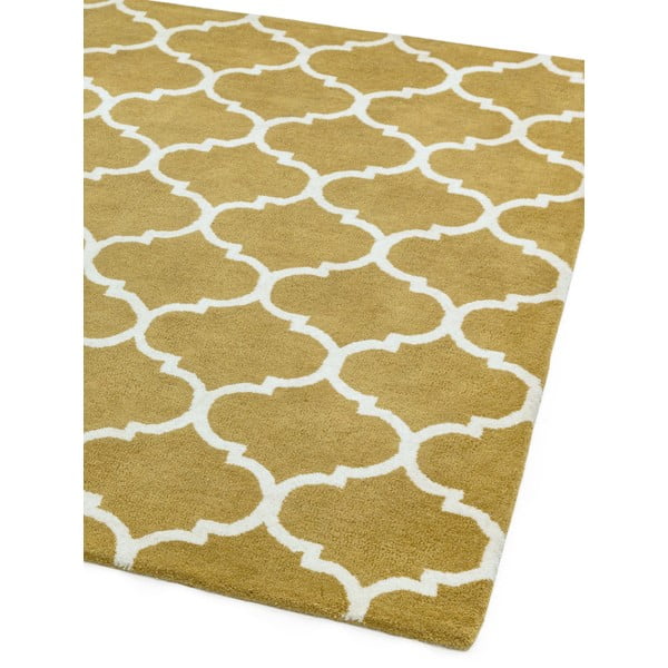 Okkersárga kézi szövésű gyapjú szőnyeg 200x290 cm Albany – Asiatic Carpets-image-4