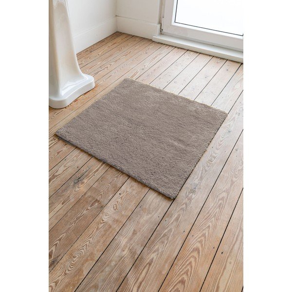 Luca barna pamut fürdőszobaszőnyeg, 60 x 60 cm - Tiseco Home Studio-image-1