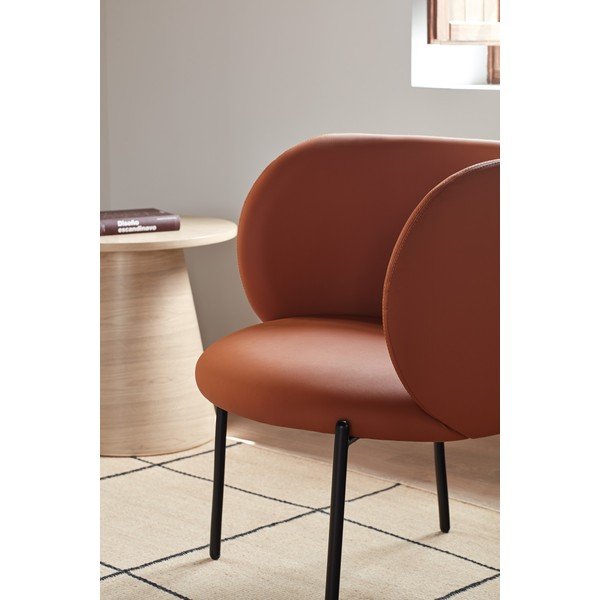 Narancssárga műbőr fotel Mogi - Teulat-image-1