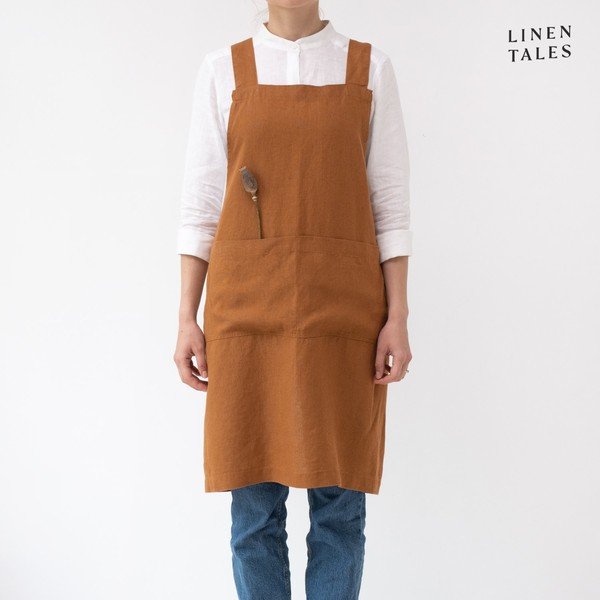 Len kötény Crossback – Linen Tales
