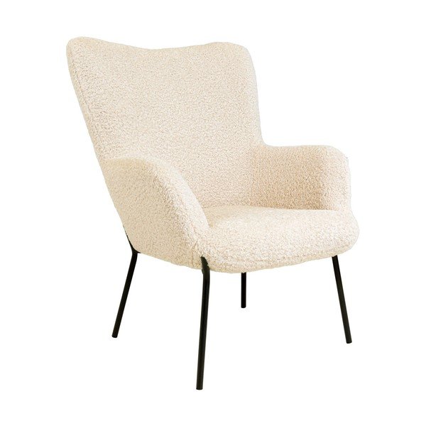 Krémszínű műszőrme fotel Glasgow – Bonami Essentials