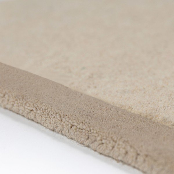 Natúr színű kézi szövésű gyapjú szőnyeg 200x290 cm Lozenge – Flair Rugs-image-4