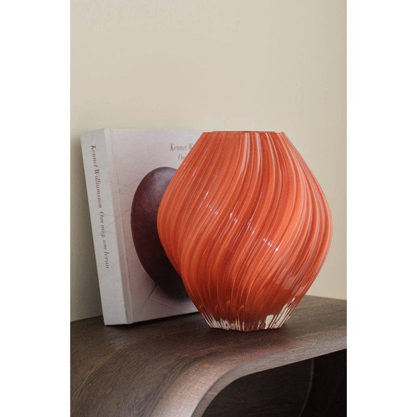 Téglavörös kézzel készített váza (magasság 23 cm) Selma – Ellos Home-image-1