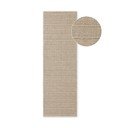 Bézs kézi szövésű gyapjú futószőnyeg 80x250 cm Camden Parker – Ted Baker