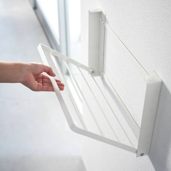 Matt fehér fali acél fürdőszobai polc Tower – YAMAZAKI-image-1