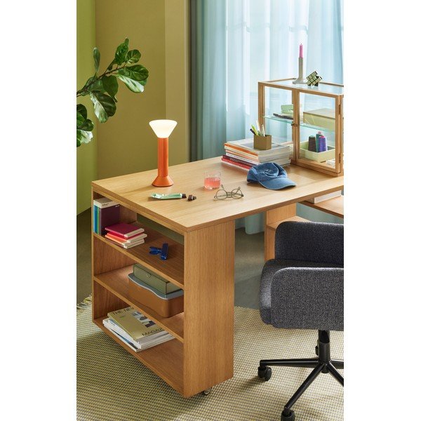 Íróasztal tölgyfa dekorral 80x140 cm Utility – Hübsch-image-1