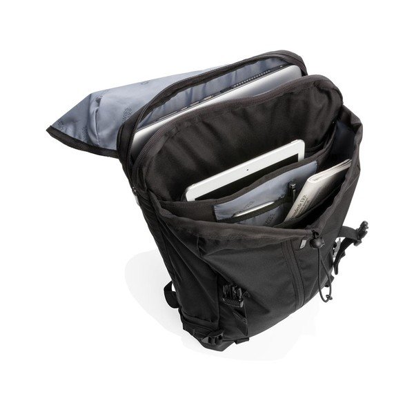 Swiss Peak fekete hátizsák 17" laptop tárolórekesszel, 20 l - XD Design-image-3