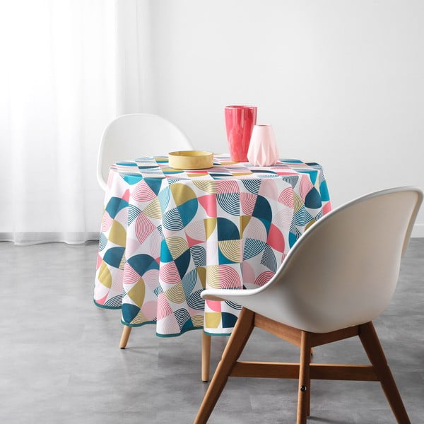 Asztalterítő ø 180 cm Rythmo – douceur d'intérieur-image-1