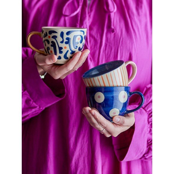 Kőedény bögre szett 3 db-os lattéhoz 290 ml Eviaya – Bloomingville-image-1
