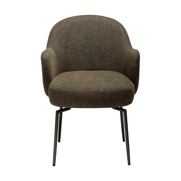 Khaki karfás-forgó étkezőfotel Bae – DAN-FORM Denmark-image-2