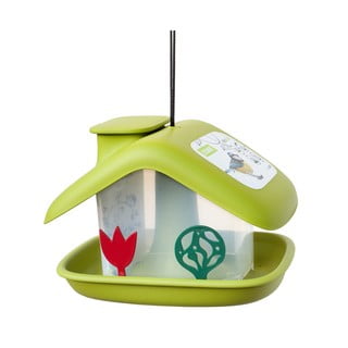 Domek zöld színű madáretető - Plastia