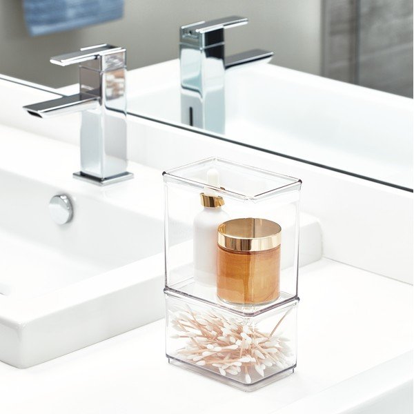 Átlátszó tárolódoboz, 7,9 x 11,9 x 8,1 cm - iDesign The Home Edit-image-1