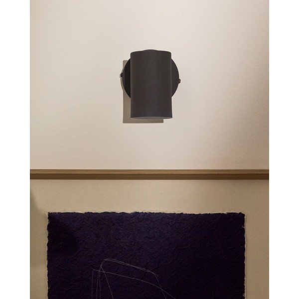 Fekete fém fali lámpa Manie – Kave Home-image-3