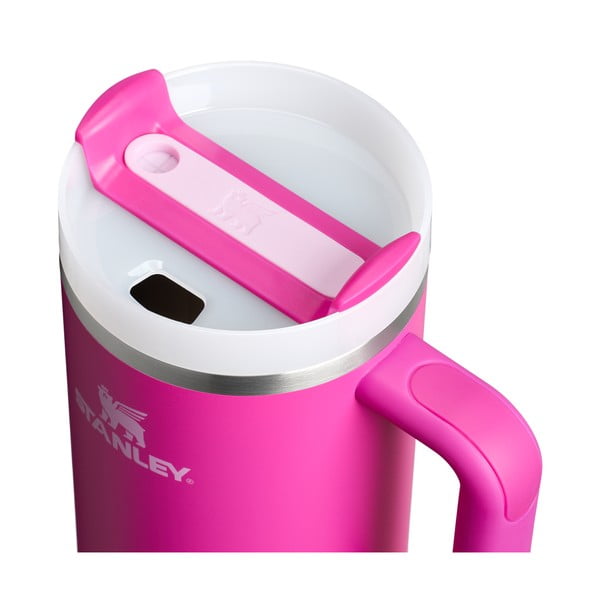 Rózsaszín rozsdamentes acél termosz szívószállal 1,18 l Quencher H2.0 FlowState Tumbler Violet Blossom – Stanley-image-1