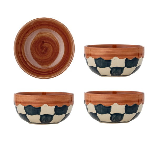 Kőedény tálka szett 4 db-os 590 ml Check – Bloomingville