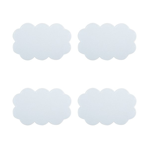 Gyerek csúszásgátló alátét szett fürdőkádba 4 db-os 9x14,5 cm Nuages – MSV