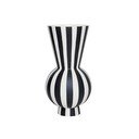 Fehér-fekete kőedény kézzel készített váza (magasság 28 cm) Toppu – OYOY Living Design
