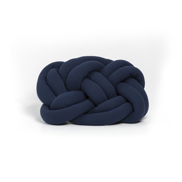 Cloud Knot Decorative Cushion sötétkék párna, 40 x 32 cm