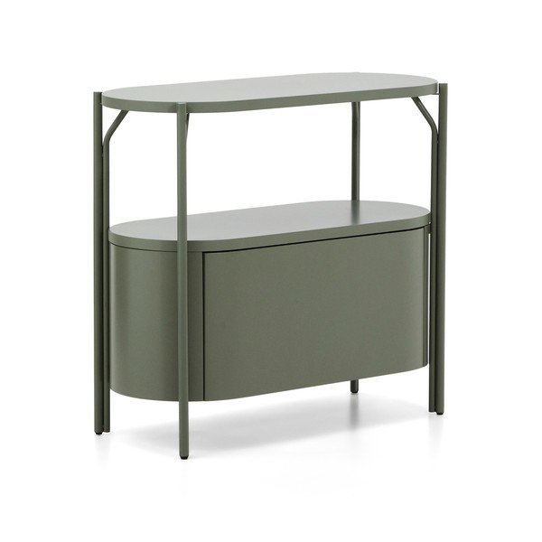 Zöld mosdó alatti szekrény 90x81 cm Arely – Kave Home-image-2