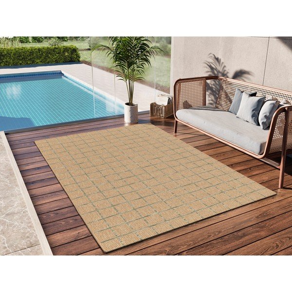 Natúr színű kültéri-beltéri szőnyeg 160x230 cm Pergola – Universal-image-1