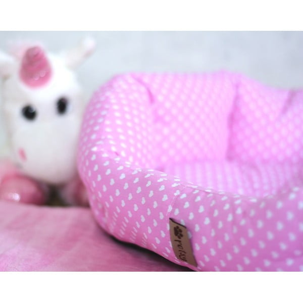 Rózsaszín pamut fekhely 65x50 cm Pinky - Petsy-image-2