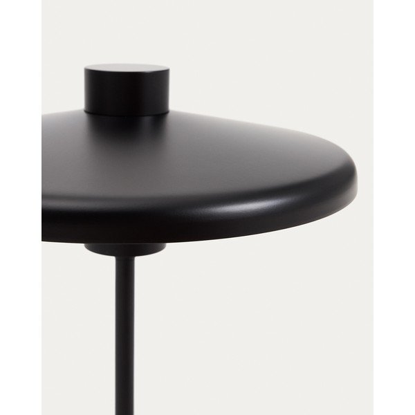 Fekete asztali lámpa fém búrával (magasság 32,5 cm) Nuvira – Kave Home-image-4