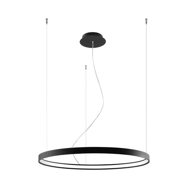 Fekete alumínium LED függőlámpa ø 78 cm RIO – Thoro