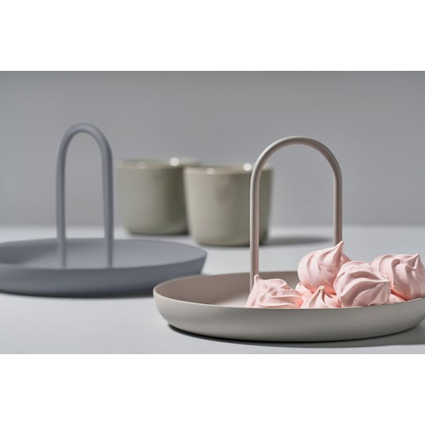 Singles fekete fémtálca, ø 20 cm - Zone-image-1