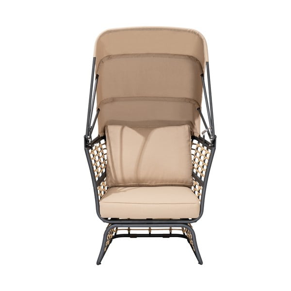 Bézs fém kerti fotel Paros – Garden Pleasure-image-3