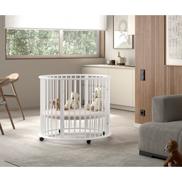 Fehér bükkfa járóka 90x90 cm Dino – Vipack-image-1