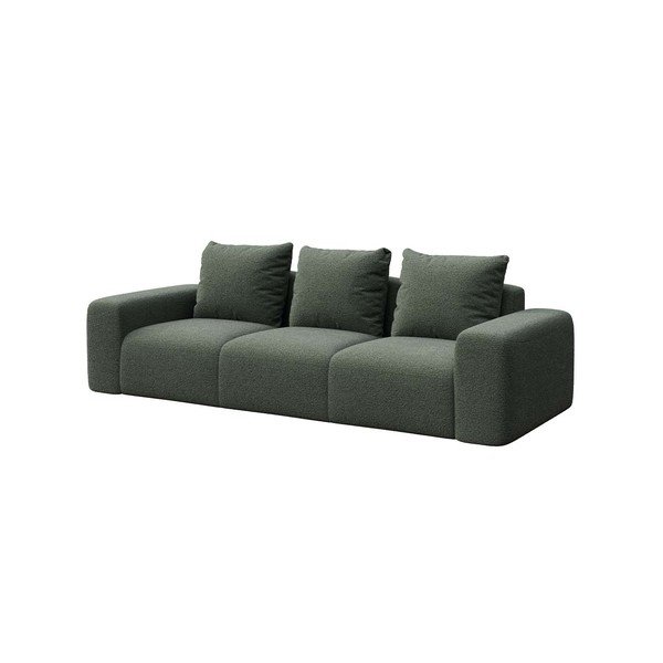 Zöld buklé kanapé 287 cm Feiro – MESONICA-image-2