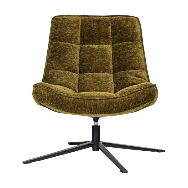 Zöld forgó zsenília fotel Maudi – WOOOD-image-2