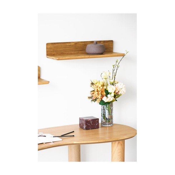 Világos natúr színű tölgyfa fali polc 60 cm Salina – House Nordic-image-2