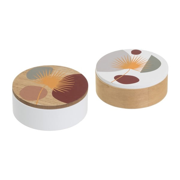 Fedeles dekoratív tárolódoboz szett 2 db-os ø 17x6,5 cm – Casa Selección