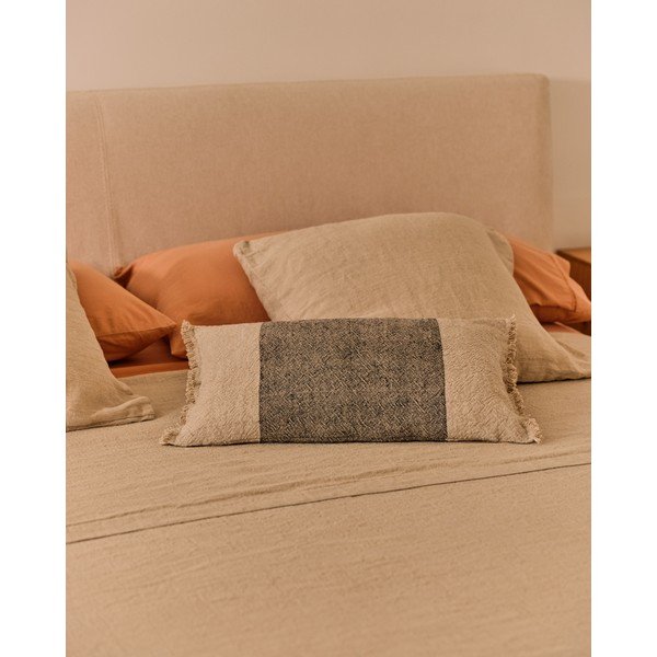 Lenkeverék párnahuzat 50x30 cm Lorin – Kave Home-image-1