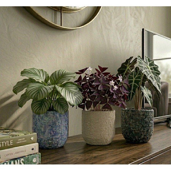 Kerámia kézzel készített kaspó ø 18 cm Almada – Ego Dekor-image-1