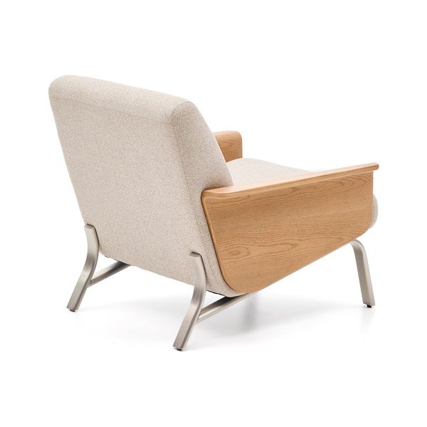 Bézs zsenília fotel Amsen – Kave Home-image-4