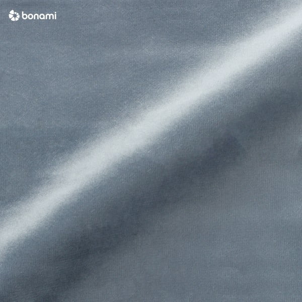 Világoskék kárpitozott ágyneműtartós franciaágy ágyráccsal 160x200 cm Hauke – Makamii-image-1