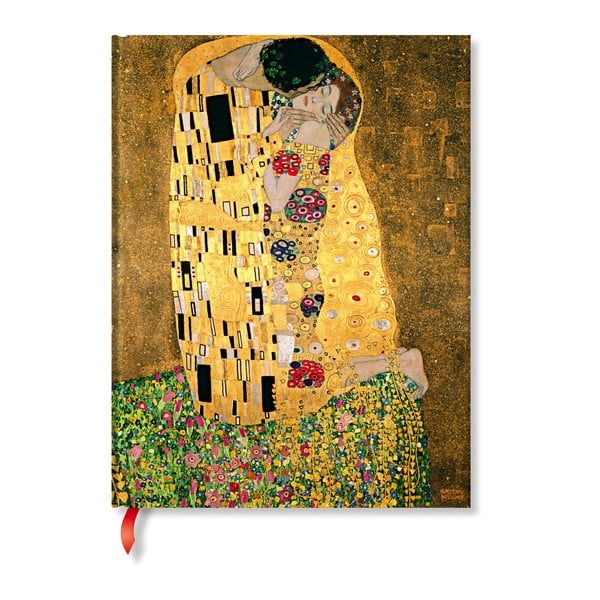 Klimt´s Portrait of Kiss keményfedeles vonalas jegyzetfüzet, 18 x 23 cm - Paperblanks