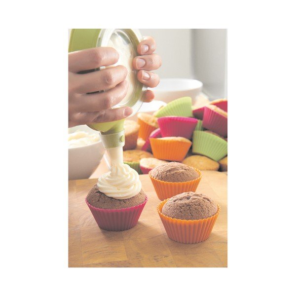 6 db színes szilikon muffin sütőforma, ⌀ 7 cm - Lékué-image-2