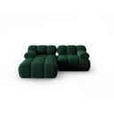 Zöld bársony kanapé 191 cm Bellis – Micadoni Home