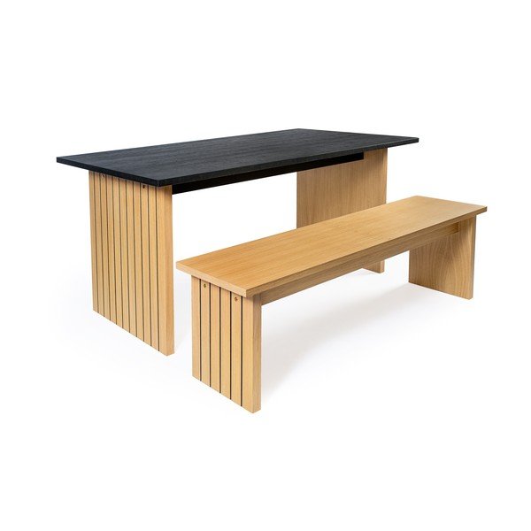 Natúr színű pad Stripe – Woodman-image-2