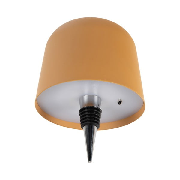 Okkersárga LED asztali lámpa üvegre, fém búrával (magasság 13 cm) Cone Hat LED – Leitmotiv-image-2